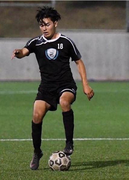 Luis Aguilar scored the only goal of the match in the Falcons? win over Delta  (photo by Rose Shoen).