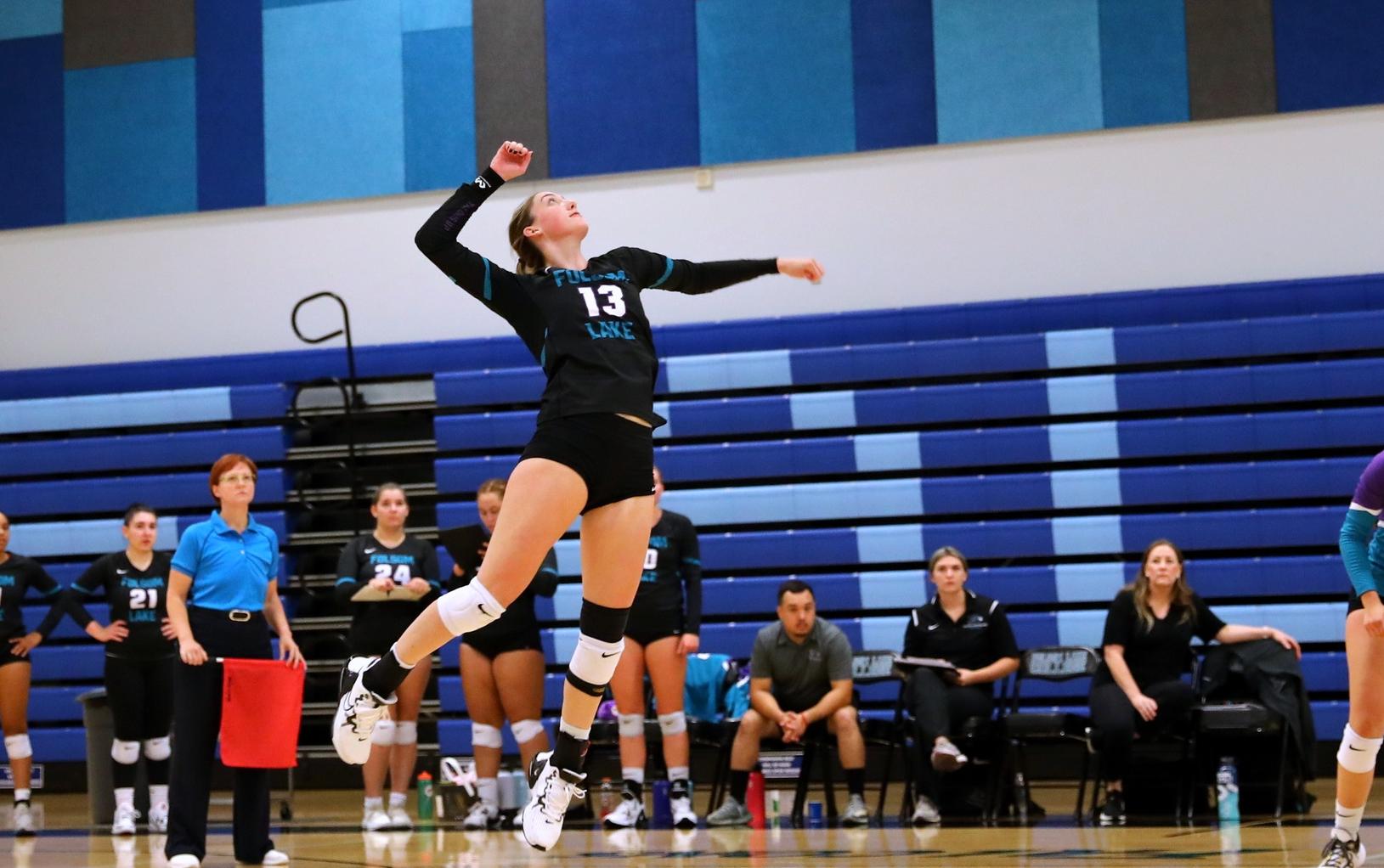 Falcons can't stop American River, fall in straight sets